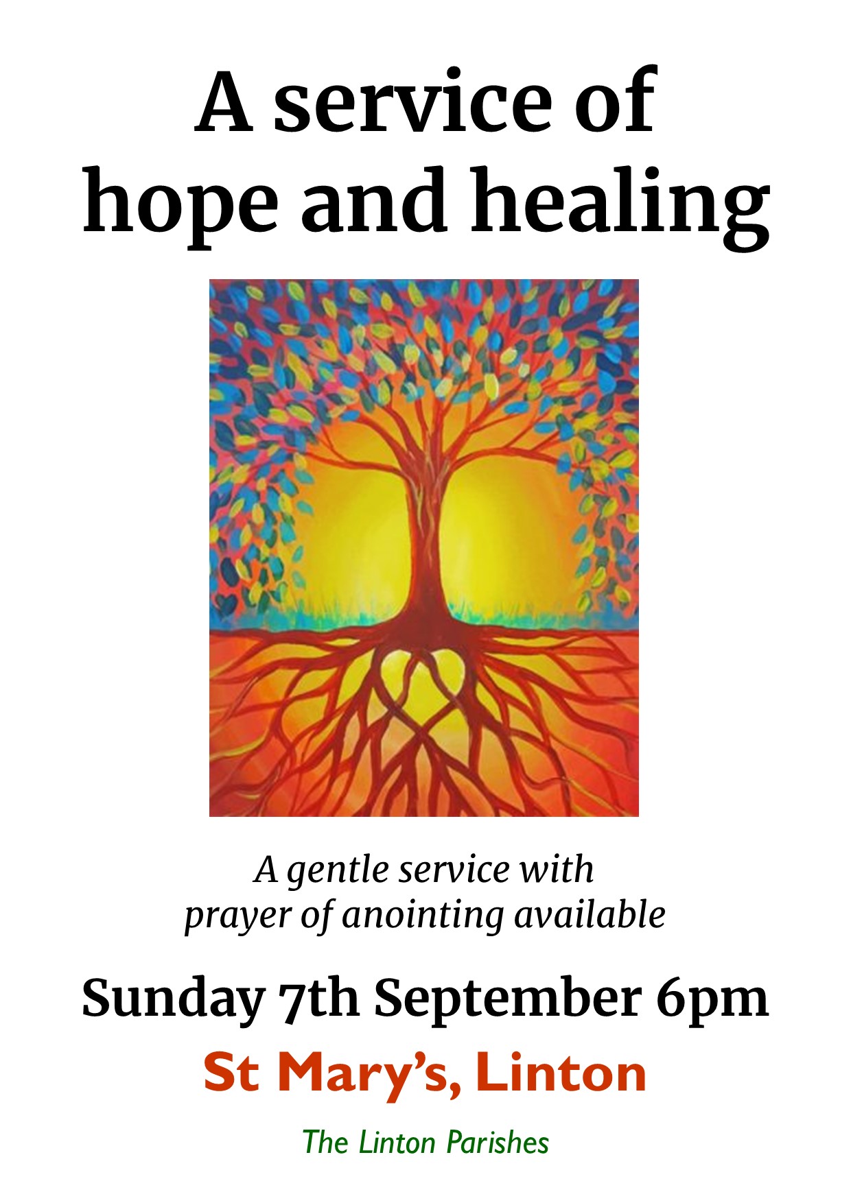 Service of hope and healing A4