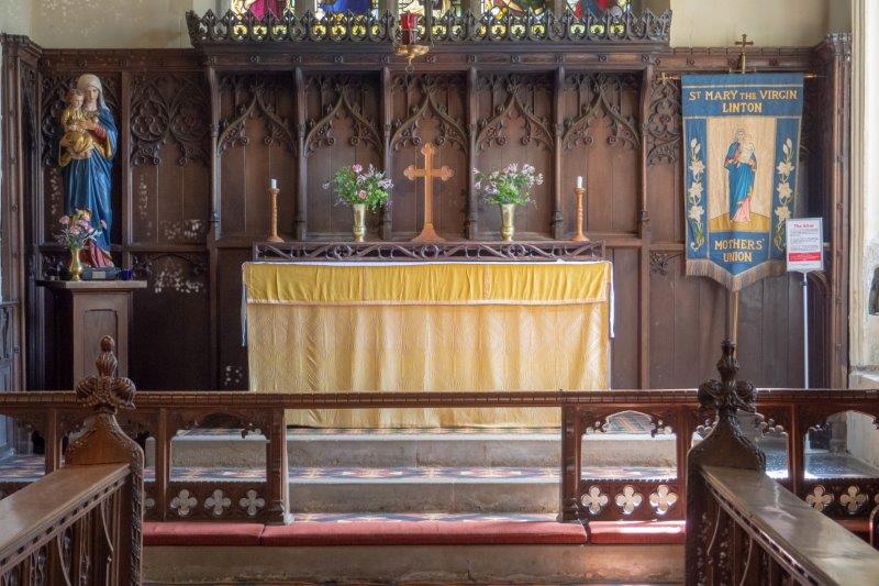 Church restoration - oak reredos